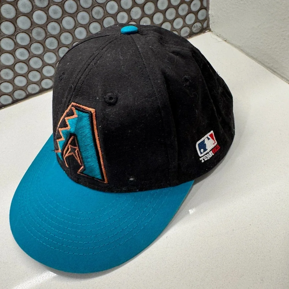 Arizona Diamondbacks Hat Cap Strapback‎ Boys Youth Black Wool Diamond 90s
